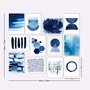 Wallity Set de 12 Cuadros Decorativos MDF Multicolor